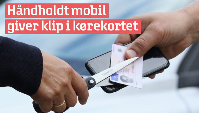 For mange bruger håndholdt mobil i trafikken