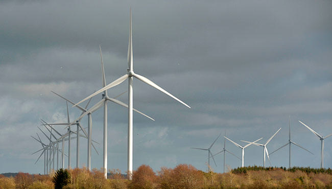 Den geografiske placering afgør en vindmølles effektivitet
