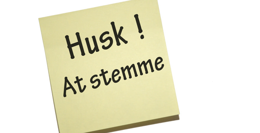 Valgkort lander i postkassen senest på fredag