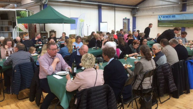 Fællesspisning i Borris. Foto Kis Thy